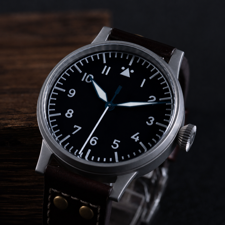HRUODLAND F013 Flieger Type-A Automatic Mechanical Watch 42mm Sapphire 10Bar
