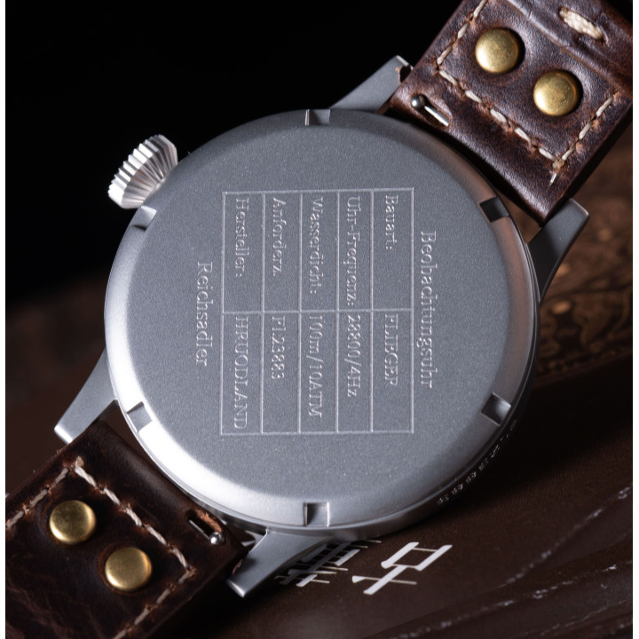 HRUODLAND F013 Flieger Type-A Automatic Mechanical Watch 42mm Sapphire 10Bar