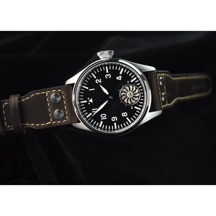 Hruodland F016 2026 Pilot Men's Manual Mechanical Watch 43MM Sapphire 10Bar BGW-9