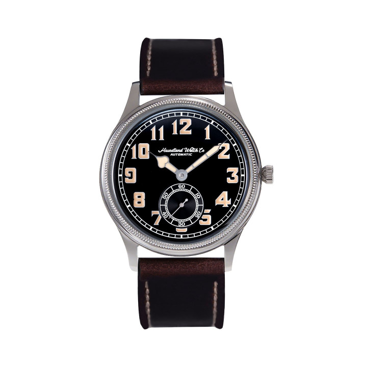 HRUODLAND F027 ST1701 Automatic 38mm Black/Red/Coffee