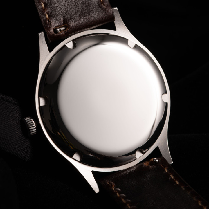 HRUODLAND F027 ST1701 Automatic 38mm Black/Red/Coffee