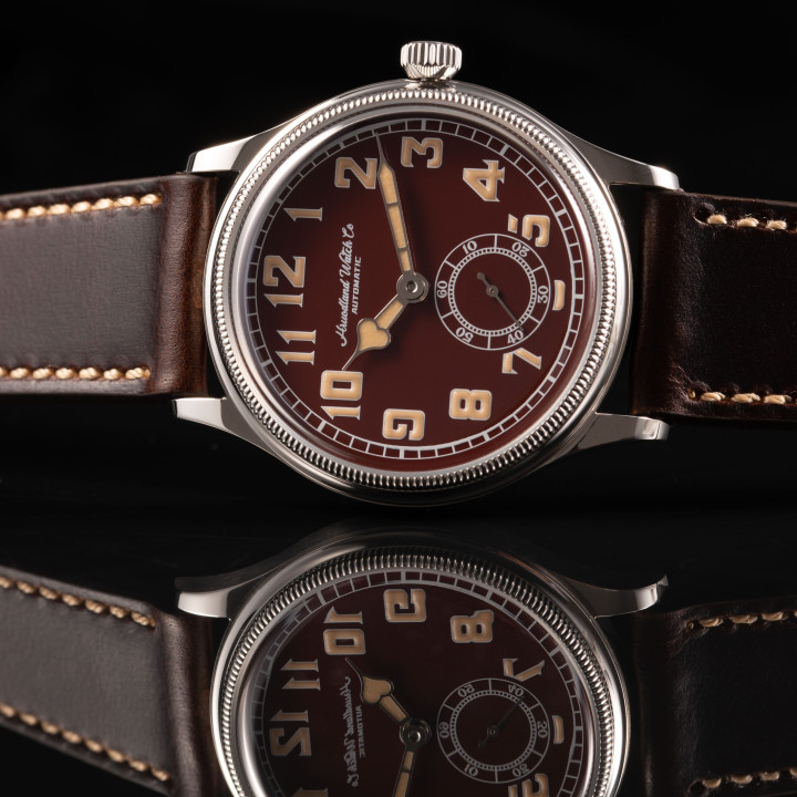 HRUODLAND F027 ST1701 Automatic 38mm Black/Red/Coffee