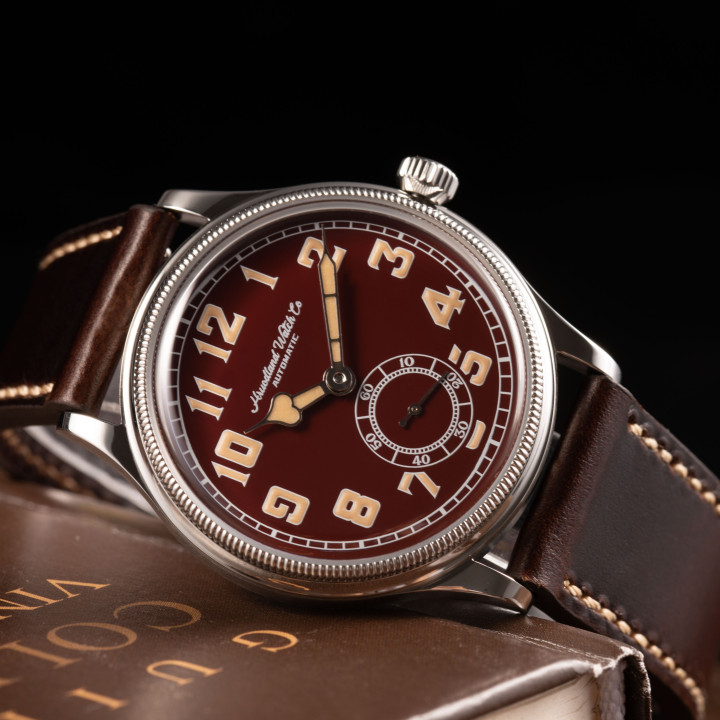 HRUODLAND F027 ST1701 Automatic 38mm Black/Red/Coffee