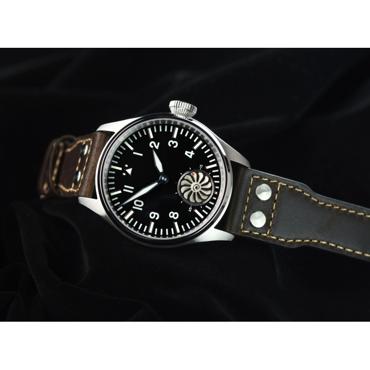 Hruodland F016 2026 Pilot Men's Manual Mechanical Watch 43MM Sapphire 10Bar BGW-9