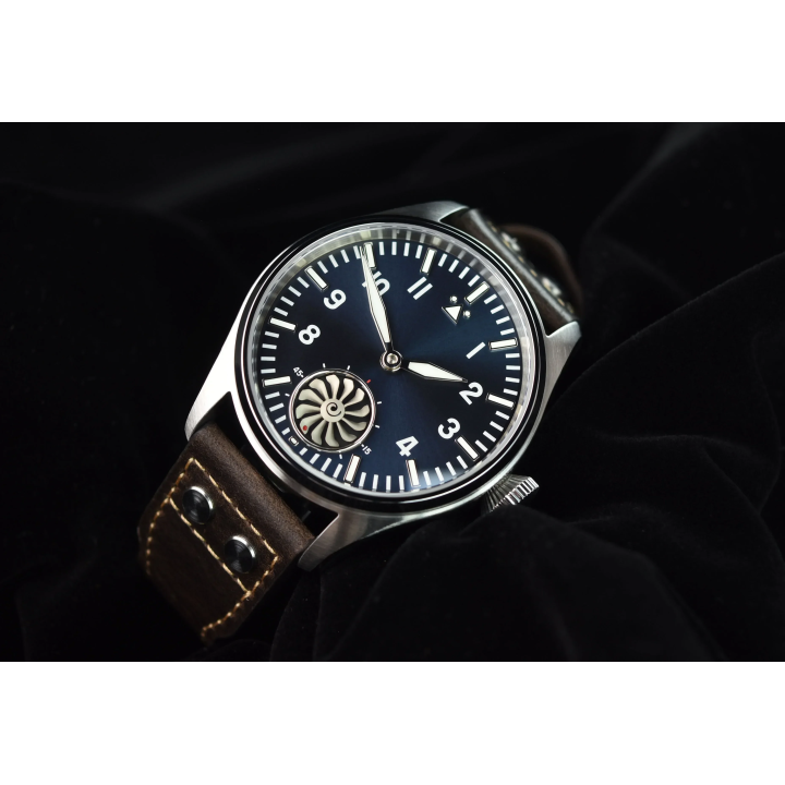 Hruodland F016 2025 new pilot ST3620 men's manual mechanical watch 43MM sapphire waterproof 10Bar BGW-9