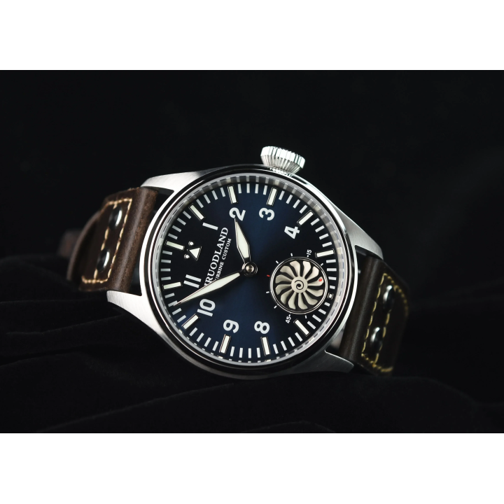 Hruodland F016 2025 new pilot ST3620 men's manual mechanical watch 43MM sapphire waterproof 10Bar BGW-9