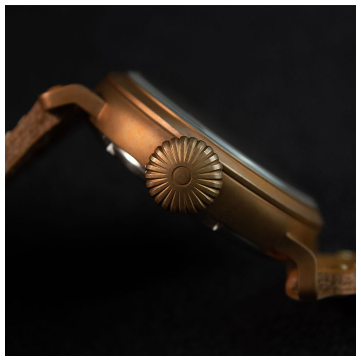 HRUODLAND F004 Bronze Pilot Watch PT5000 SW200