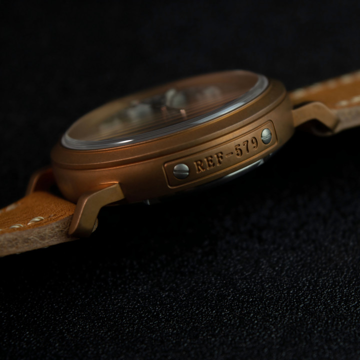 HRUODLAND F004 Bronze Pilot Watch PT5000 SW200