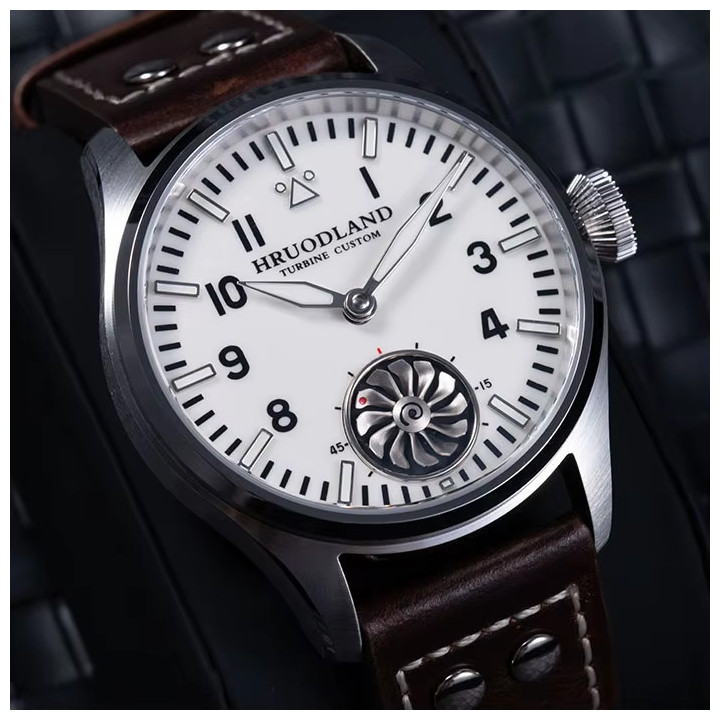 HRUODLAND F016 43mm ST3620 Mechanical Watch Hand-Wound Sapphire Crystal