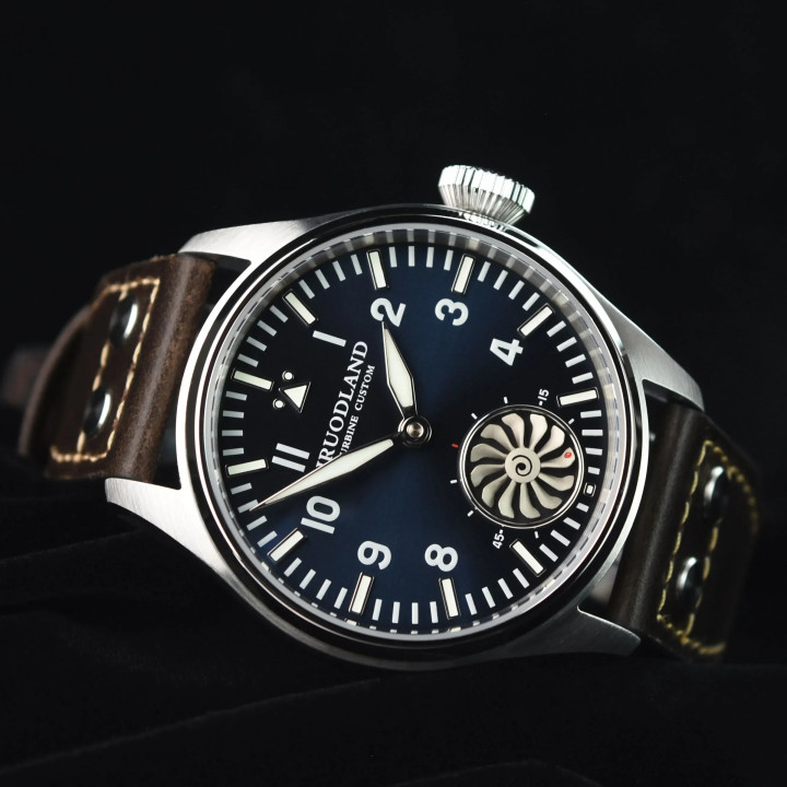 HRUODLAND F016 43mm ST3620 Mechanical Watch Hand-Wound Sapphire Crystal