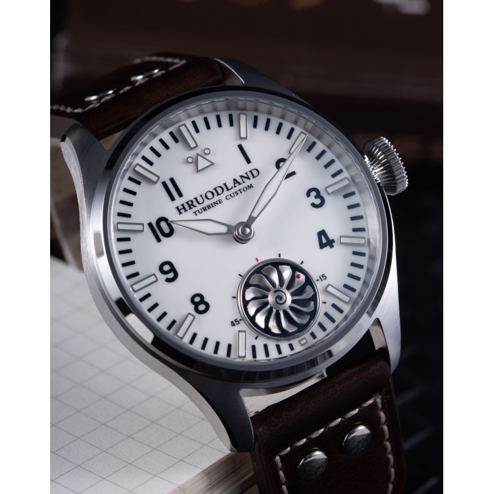 Hruodland F016 2026 Pilot Men's Manual Mechanical Watch 43MM Sapphire 10Bar BGW-9