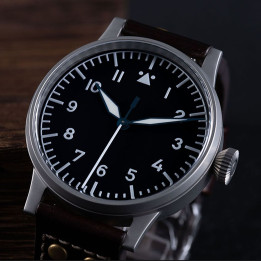 HRUODLAND F013 Flieger Type-A Automatic Mechanical Watch 42mm Sapphire 10Bar
