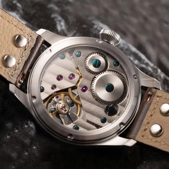 HRUODLAND F016 43mm ST3620 Mechanical Watch Hand-Wound Sapphire Crystal