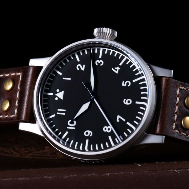 HRUODLAND F013 Flieger Type-A Automatic Mechanical Watch 42mm Sapphire 10Bar