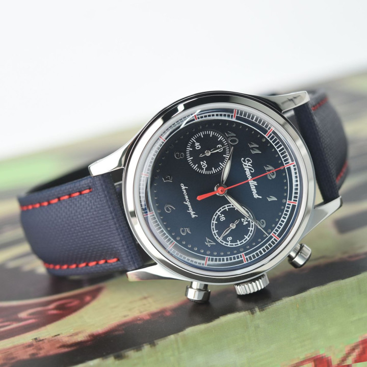 HRUODLAND G-003 38mm VK64 Meca-Quartz Chronograph