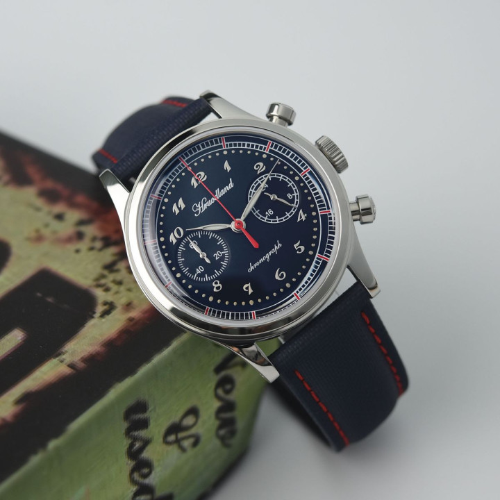 HRUODLAND G-003 38mm VK64 Meca-Quartz Chronograph