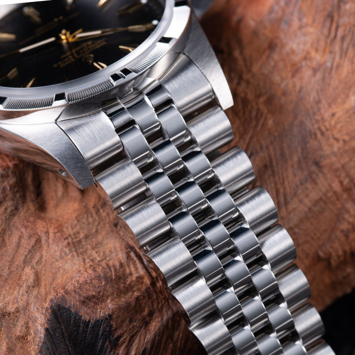 Hruodland F034 2026 New Retro Men's Automatic Mechanical Watch 36MM PT5000 Stainless Steel Waterproof 20Bar Sapphire Glass BGW-9