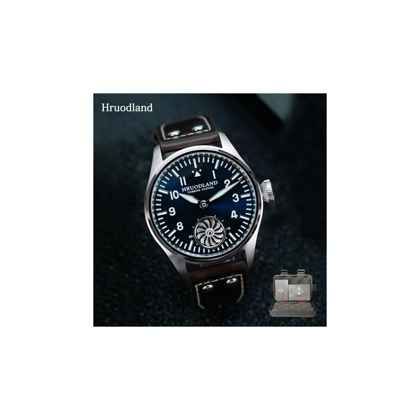 Hruodland F016 43mm ST3620 Hand-Wound Mechanical Watch Sapphire Crystal 10Bar from the official product page