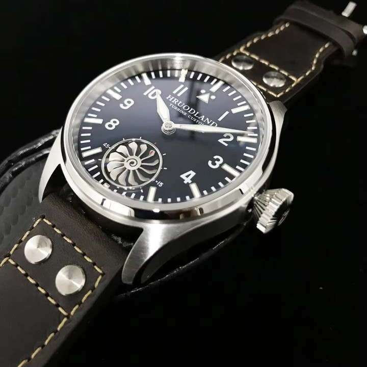 HRUODLAND F016 43mm ST3620 Mechanical Watch Hand-Wound Sapphire Crystal