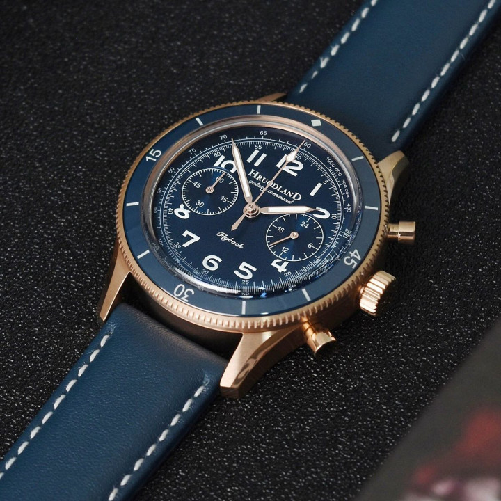 HRUODLAND F019 VK64 Quartz Chronograph Watch 40mm