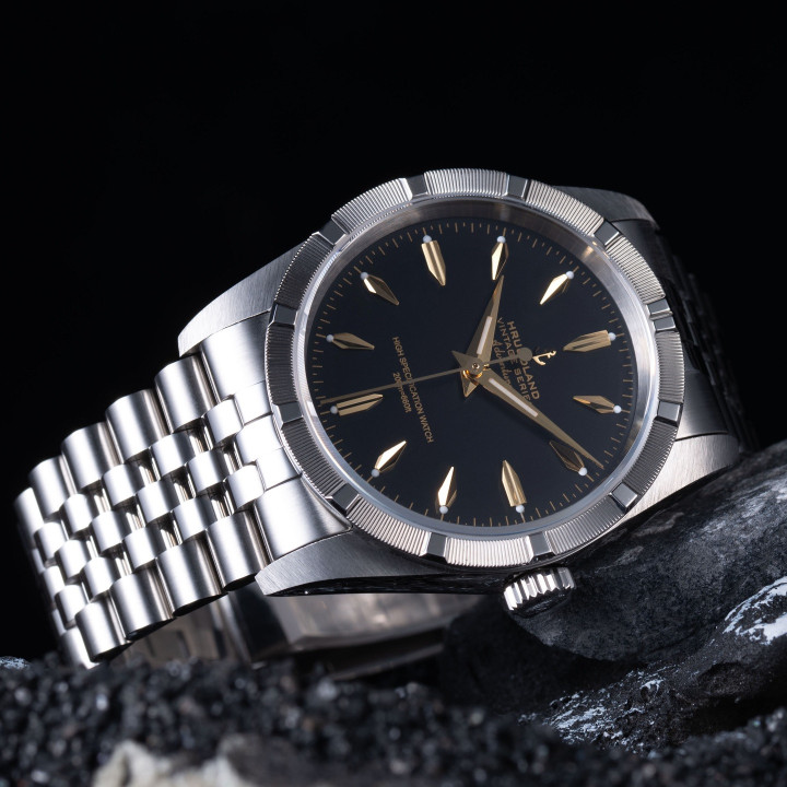 Hruodland F034 2026 New Retro Men's Automatic Mechanical Watch 36MM PT5000 Stainless Steel Waterproof 20Bar Sapphire Glass BGW-9