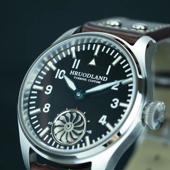 HRUODLAND F016 43mm ST3620 Mechanical Watch Hand-Wound Sapphire Crystal