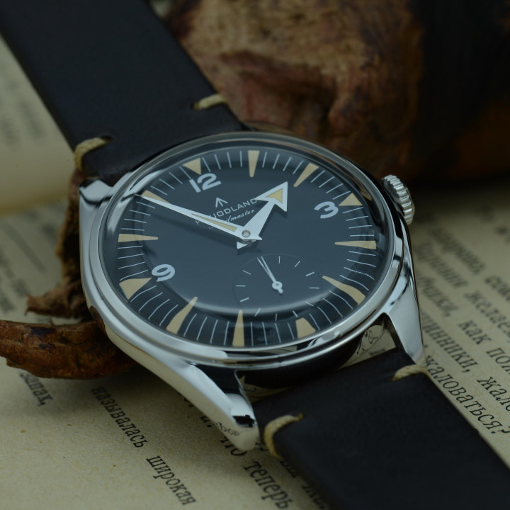 HRUODLAND F033 36mm Quartz Watch TMI VD78 K1 Mineral Glass