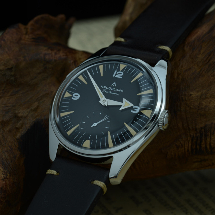 HRUODLAND F033 36mm Quartz Watch TMI VD78 K1 Mineral Glass