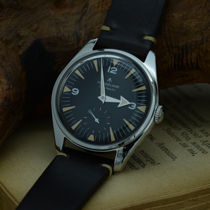 HRUODLAND F033 36mm Quartz Watch TMI VD78 K1 Mineral Glass